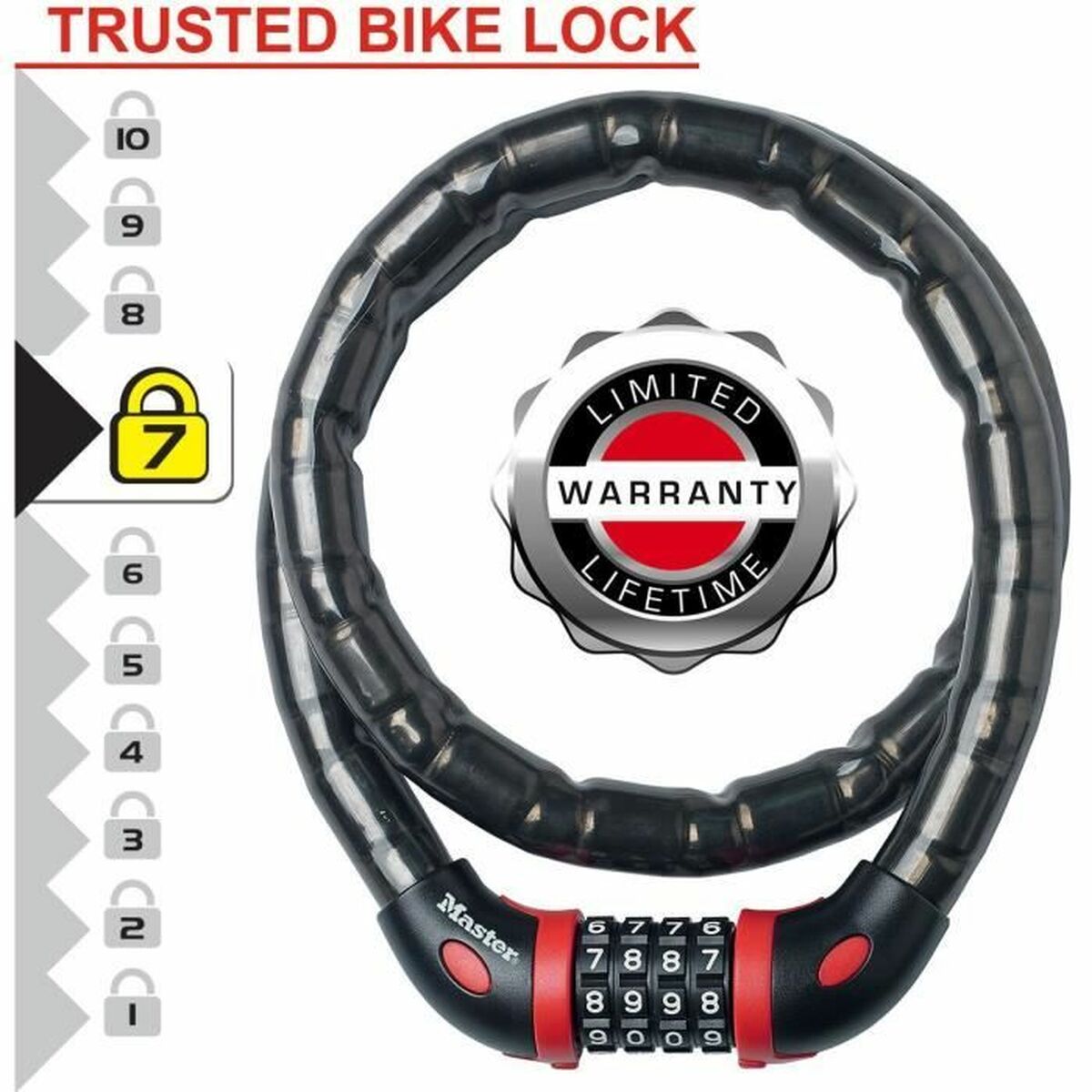 Цепь с замком Master Lock